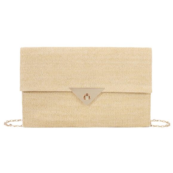 Straw Envelope Clutch Purses, Summer Beach Woven Bags Boho Straw -_- - Picture 1 of 7